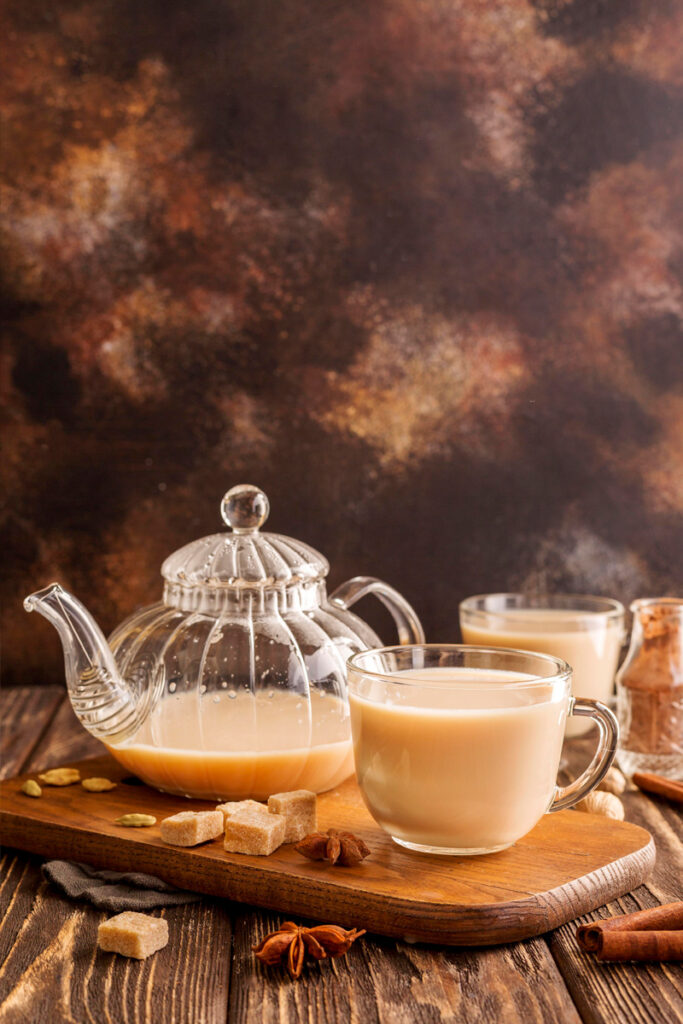 chai tea kancsóval