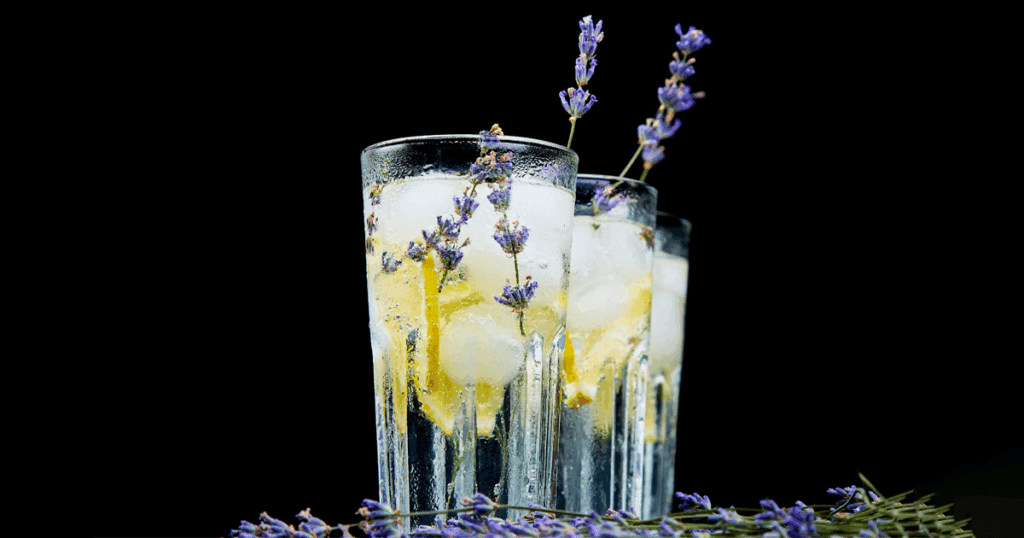 Gin tonic levendulával