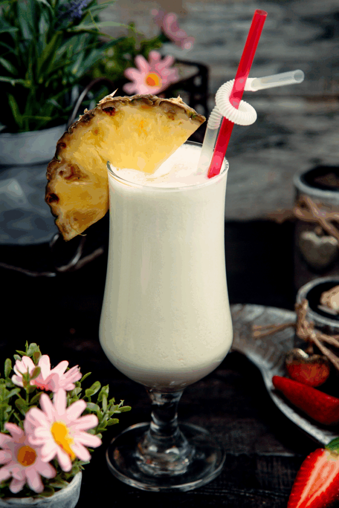 pina colada koktél tejszínnel