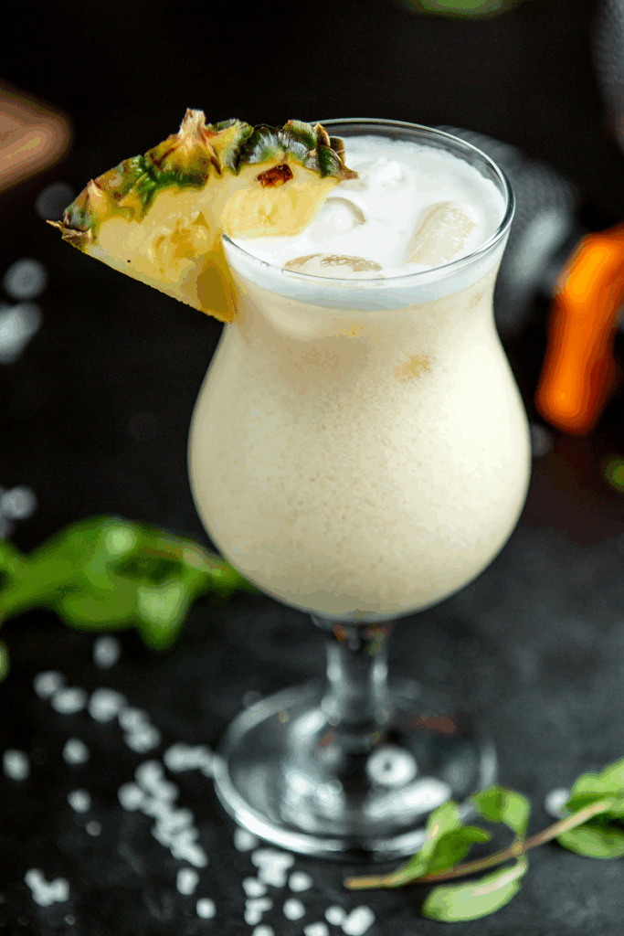pina-colada pohárban
