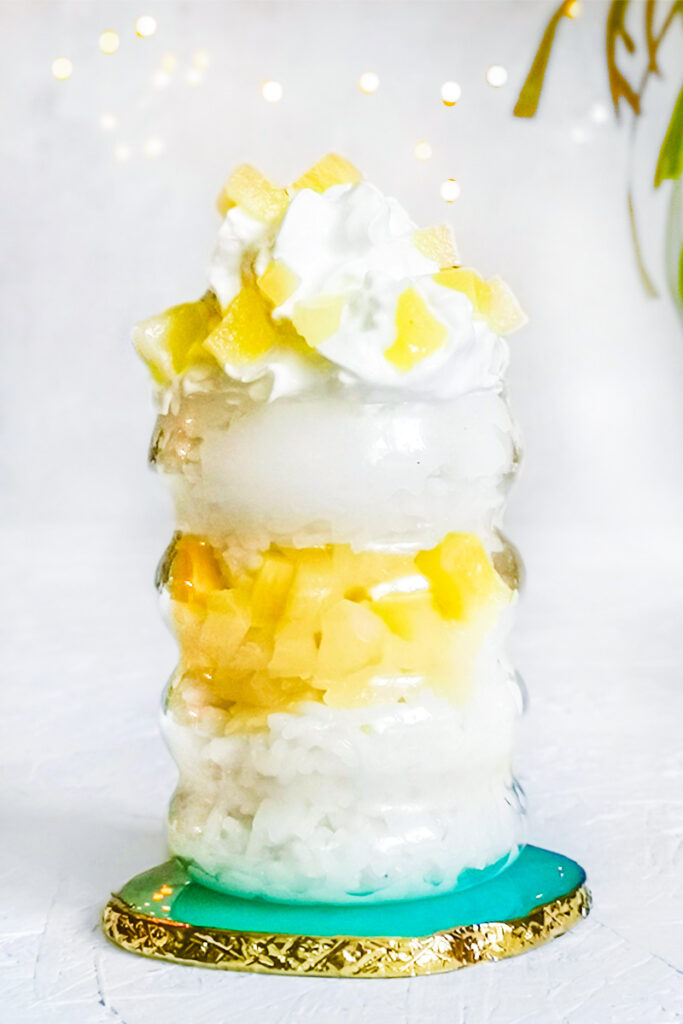 pina colada kokuszos desszert habbal