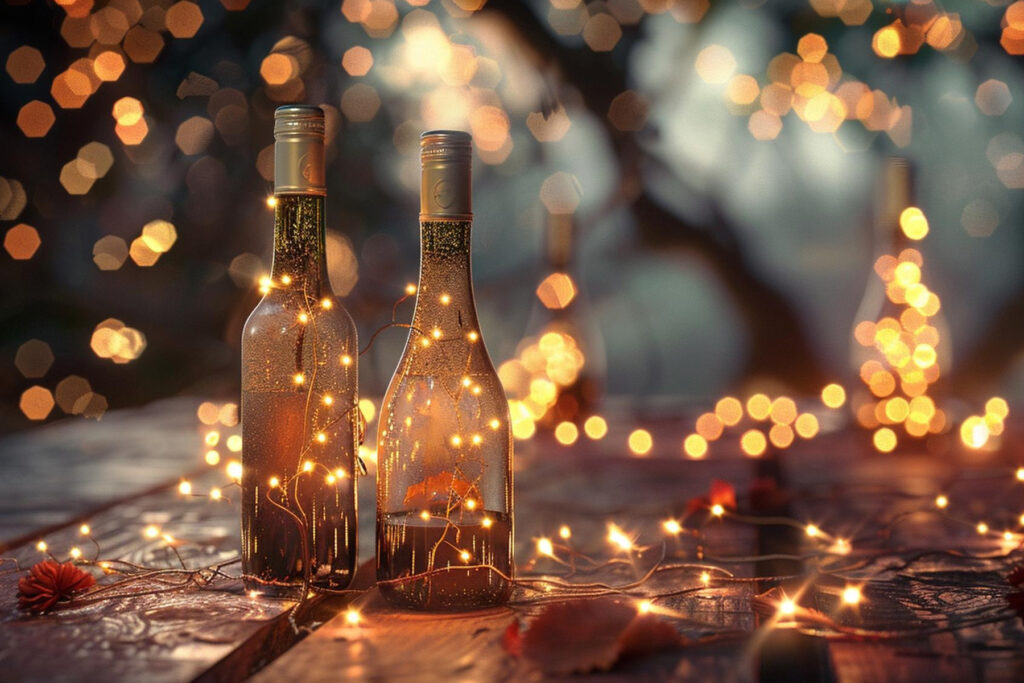 üveg és fény dekor