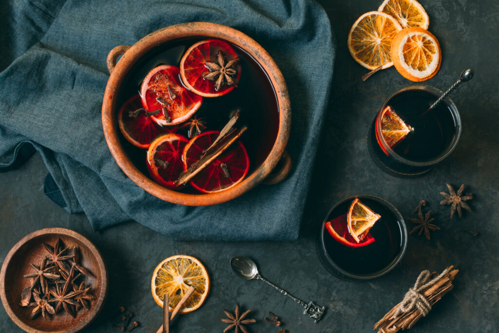 őszi dekor naranccsal